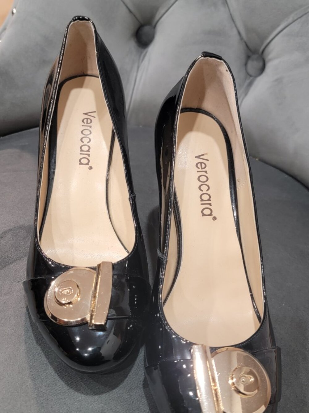 Verocara Black Dress Heels